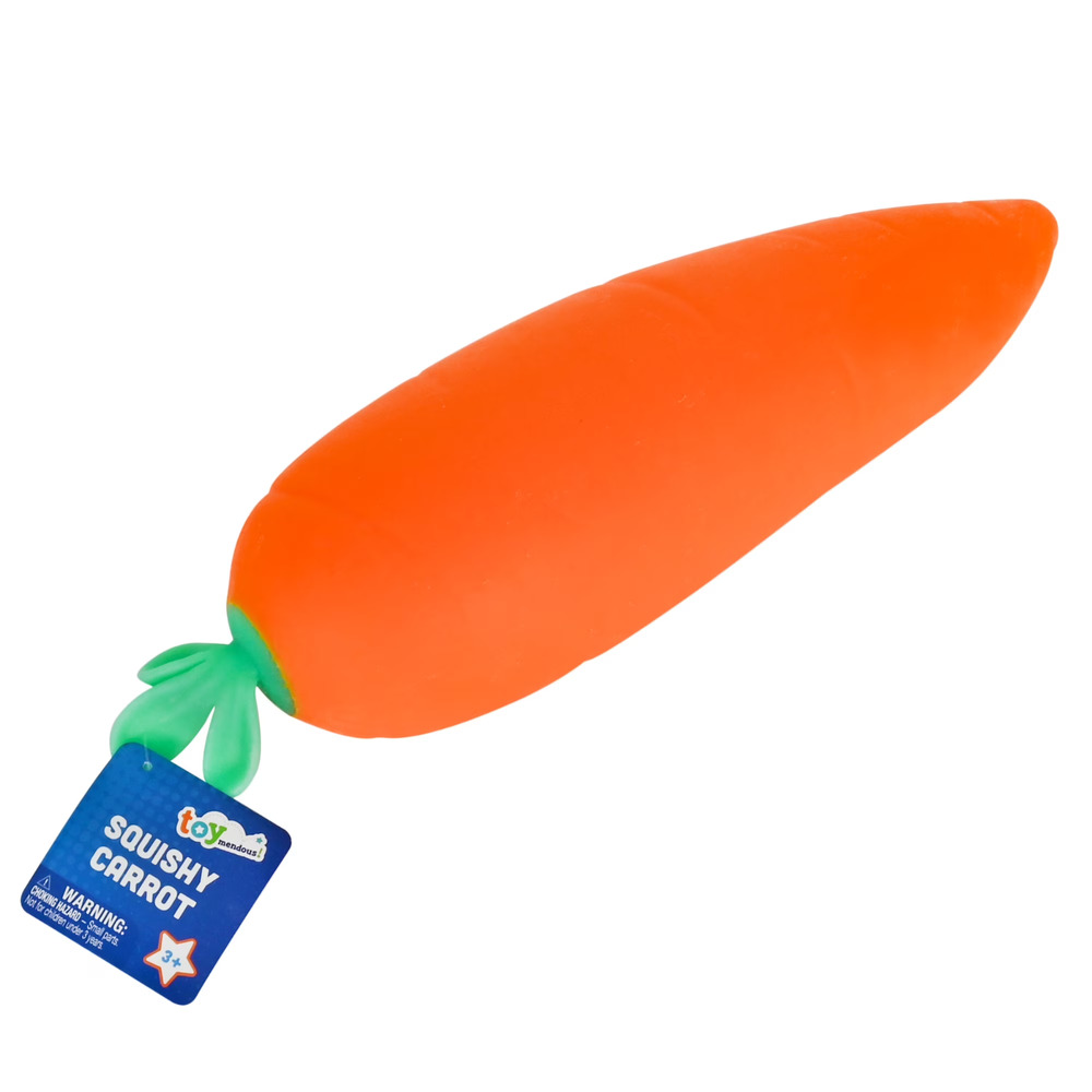 🔥Toymendous Jumbo Squishy Carrot Sensory Toy 12.5" Fidget Stress Relief BNWT🔥